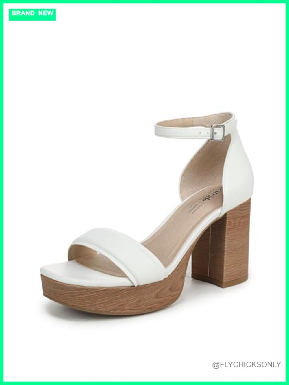 Strappy Platform Block Heel Dress Sandals Ankle Strap Open Toe
